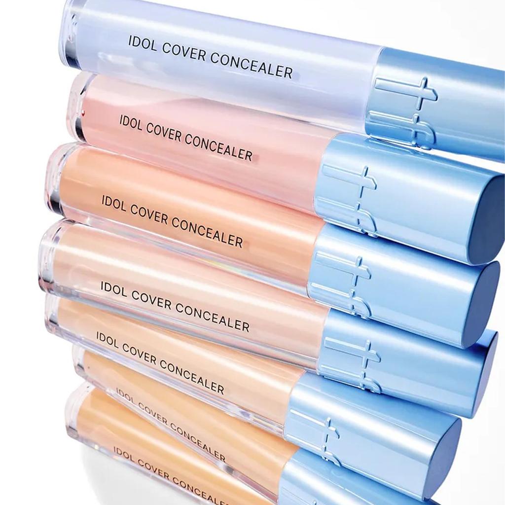 TFIT IDOL COVER CONCEALER 6.5g B01/B02/B20/B30/N03/N4.5/W01/W02, Rich Coverage, Creamy Texture, Natural Fit Finish, Korean Cosmetics, Korean Makeup