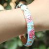 Cheongsam Accessories Filigree Enamel Bangle Hanfu Accessories Hollow Out Peony Bracelet  Party