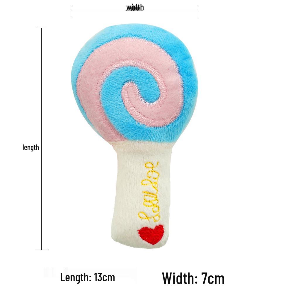 Peluche Bulldog Francese con Palla Squeaky e Giocattolo con Corda per Gatti e Gattini - Resistente al Morso, Design Cartoon Frutta