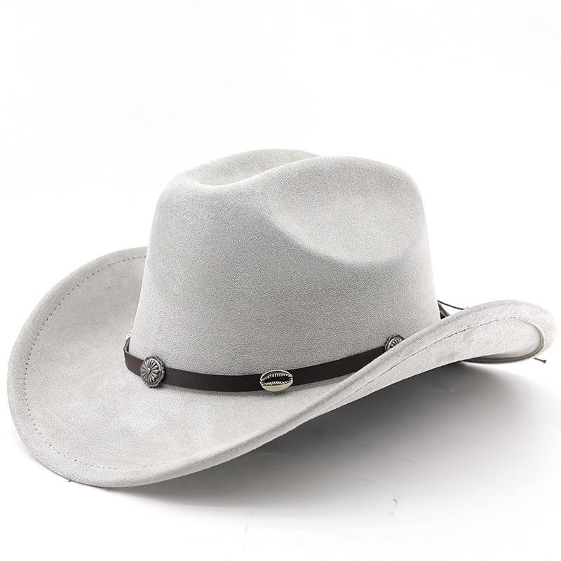 Classic Western Cowboy Hat High Quality Top Hat European and American Knight Hat Men's and Women's Fashion Versatile Sunshade Sunscreen Hat