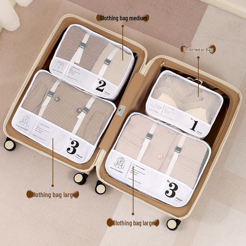 Travel Organizer Bags: Suitcase Storage for Clothes, Underwear, Pants, and Shoes - Ideal for Business Trips