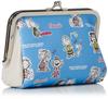 Makeup Cosmetic Travel Pouch for Synthetic Charlie Brown Blue [Snoopy] Pouch, Pouch, Pouch, Adults, Leather, Pouch, 0309, Women's, (SPZ-2817)