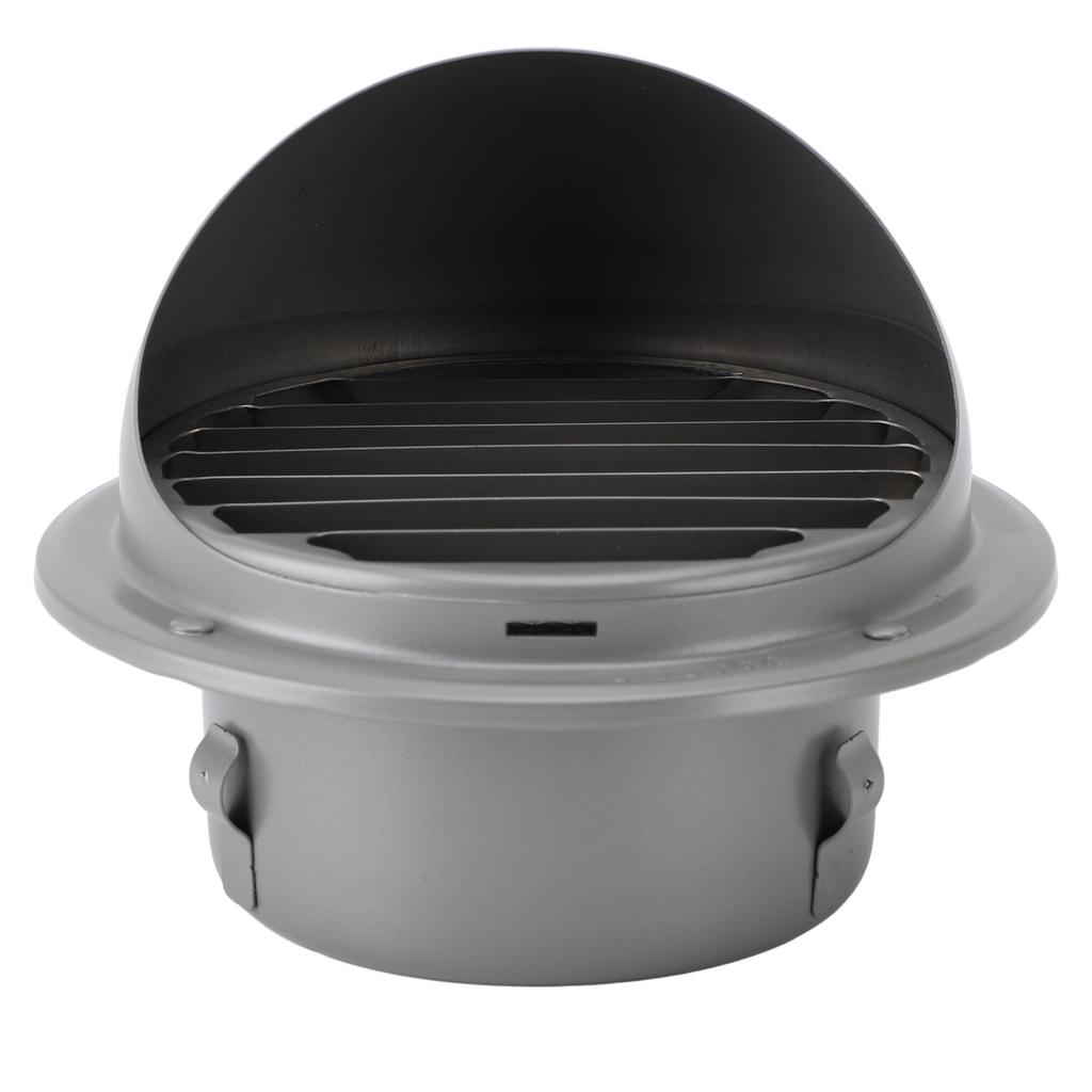 Stainless Steel Air Vent Versatile Weatherproof Round Louvered Exhaust Vent Grill Hood Ventilation Cover for Home