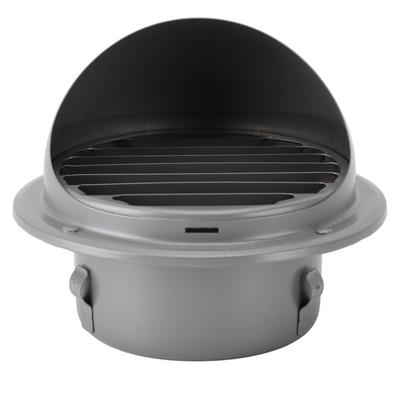 Stainless Steel Air Vent Versatile Weatherproof Round Louvered Exhaust Vent Grill Hood Ventilation