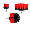 3Pcs Drill Brush Attachment Set Power Scrubber Wash Cleaning Brushes Tool Kit for Clean Car Wheel Tire Glass Window