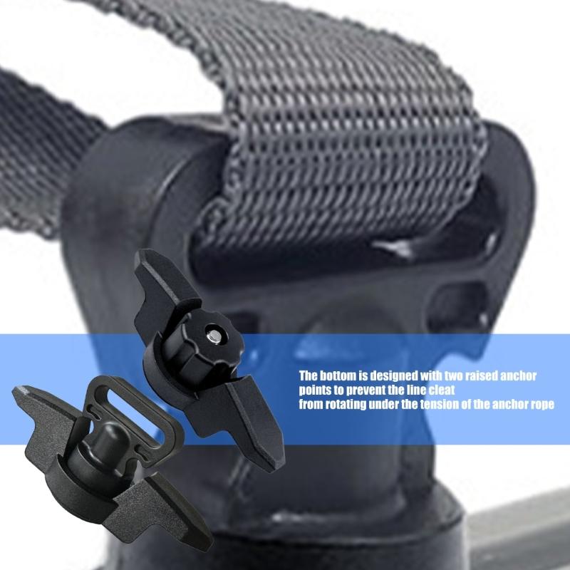 Heavy Type Nylons Rope Cleats For Boats Kayaks Anchors Secure Antslip Light Weight Waterproofed Fastener