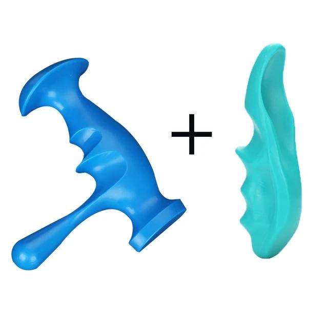 

2 шт. Т-образный массажер для большого пальца, точечный массаж, полное тело, стопа, спина, ручные инструменты, глубокое расслабление, снятие усталости