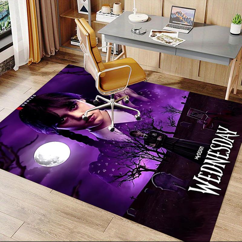 1pc skull pattern Carpet Anti Slip Polyester Floor Mat for office.Bedroom