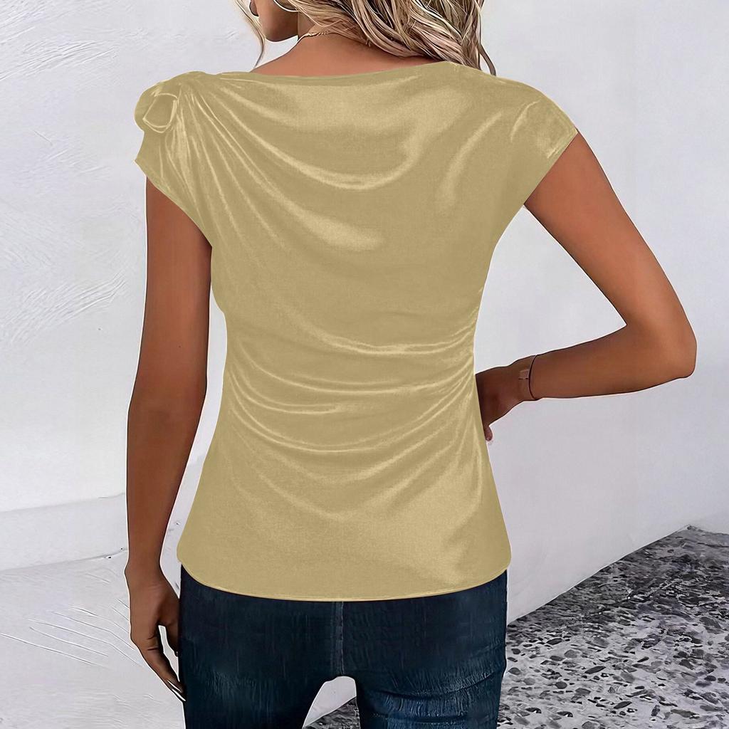 Tops For Women Sleeveless R-Neck Casual T-Shirts