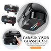 BROB8 Universal Car Sun Visor Glasses Holder Auto Sunglasses Storage Box For M3 M5 M6 Performance X1 X2 X3 X4 X5 M F01 Alpina F20
