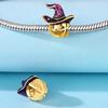 Real Copper Magic Hat Pumpkin Lantern Pendant Beads Fit Original Bracelet For Women Jewelry Gifts Accessory