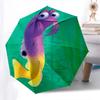 Disney Gurgle, Germophobia Automatic Open/Close Fashion umbrella - Cute Umbrella with Cute Design, Portable 3-Fold Compact Umbrella for Men