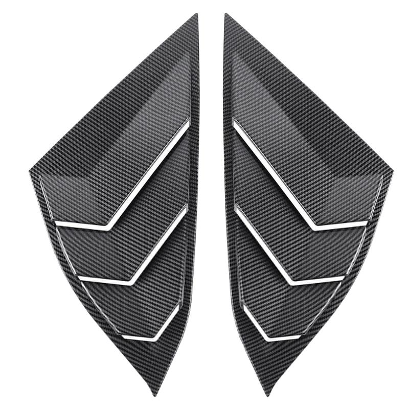 For 2018- Honda Accord JDM Carbon Fiber Color Rear Side Vent Quarter Window Louver Shutter Cover Parts