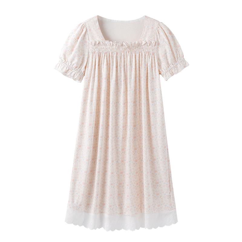 

YEEHOO Girls 7A Antibacterial Camellia Cotton Nightgown 120