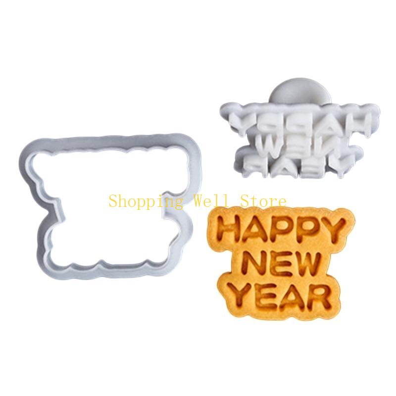 KX4B 2025 Snake Cookie Molds Set Fondant Cutter Plastic Texture Baking Tool