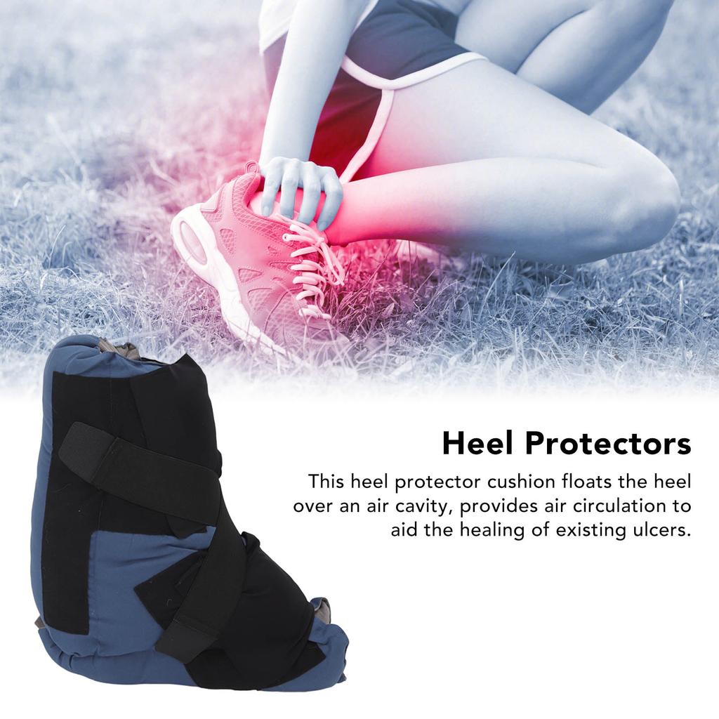 Heel Protector Cushion Pressure Relief Soft Breathable Durable Adjustable Heel Protectors for Heel Foot
