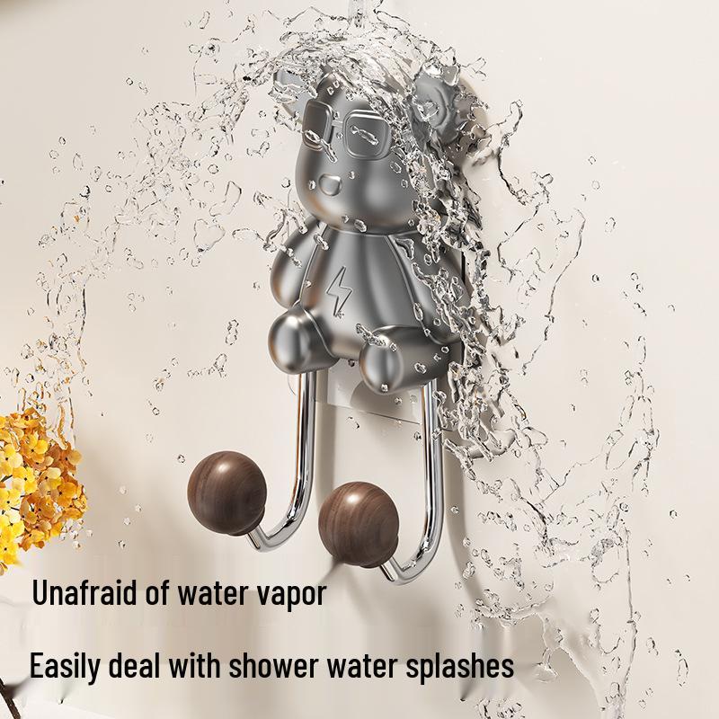 Little Bear No-Drill Wall-Mount Bathroom Basin Rack