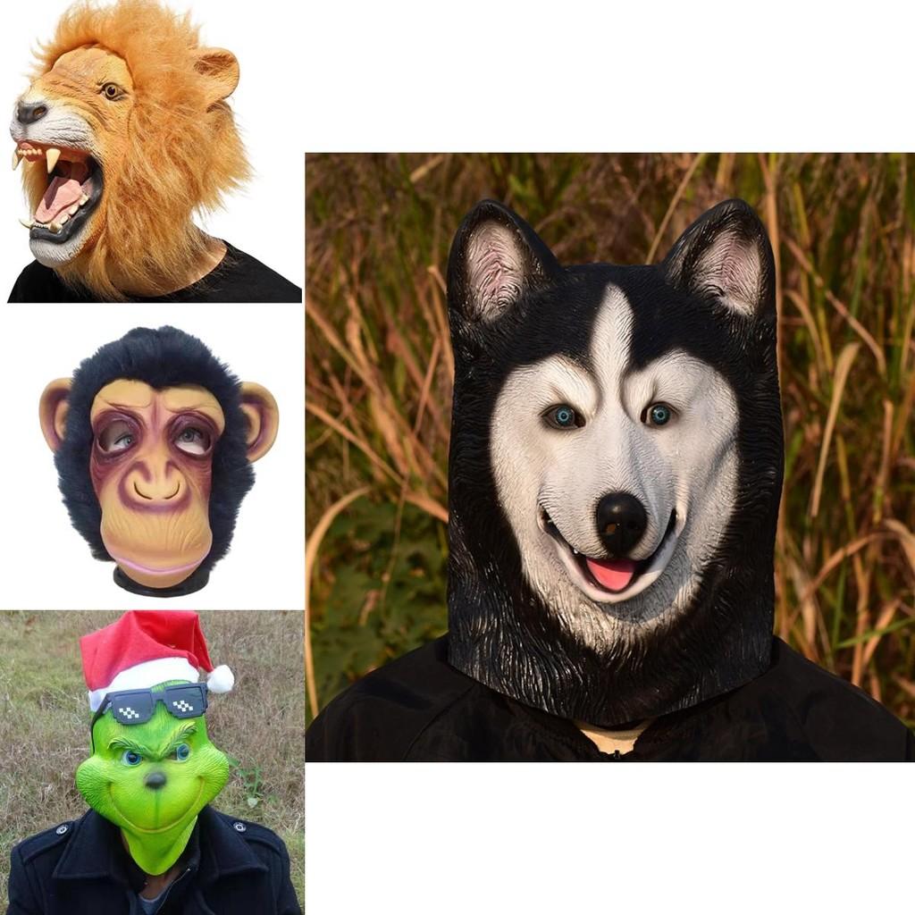 Funny Animal Headgear For Halloween Cosplay Latex Material Various Designs Perfect For Dressing Up Funny Props Characters)