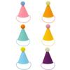 6pcs Animal Party Hats Cone-Shaped Birthday Hats Cats Dogs and Other Small Animals Durable Sewn Edge Polyester and Acrylic Blend