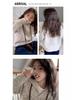 2025 Girls' Autumn/Winter Korean-Style Zippered Knit Sweater Coat