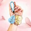 Cute Cartoon Golden Sheep Keychain With Braided Wrist Strap Good Fortune Blessing For Bag Decoration Birthday Gifts