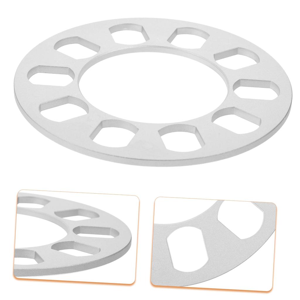 Anneome Improved Ride Hub Centric Wheel Spacer 5mm Aluminum Alloy Car Wheel Spacer Universal Fit