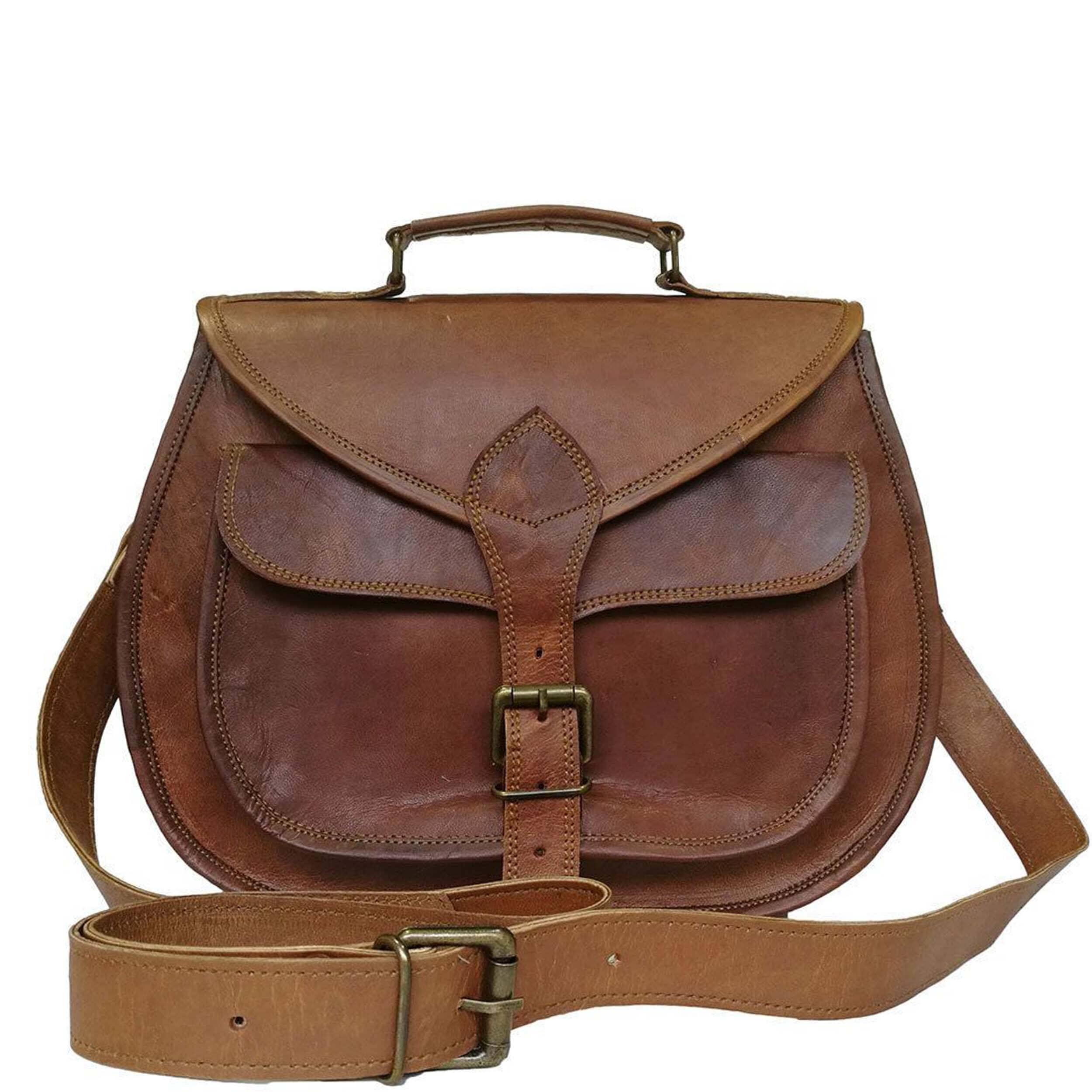

MaheTri Sierra Satchel Crossbody Sling Leather Bag For Girls & Womens For Everyday use 11 Inch коричневый
