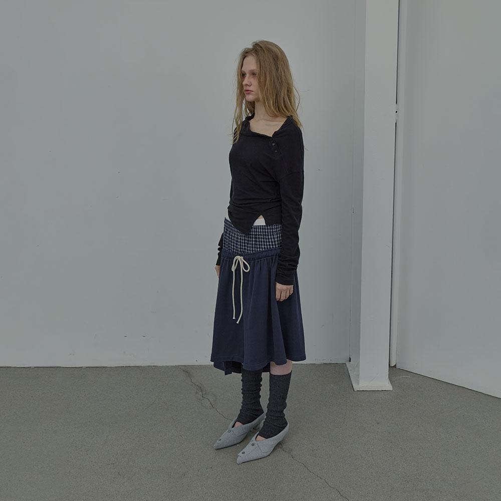 Lcdc Tm Checkmix Jersey Skirt (Navy)