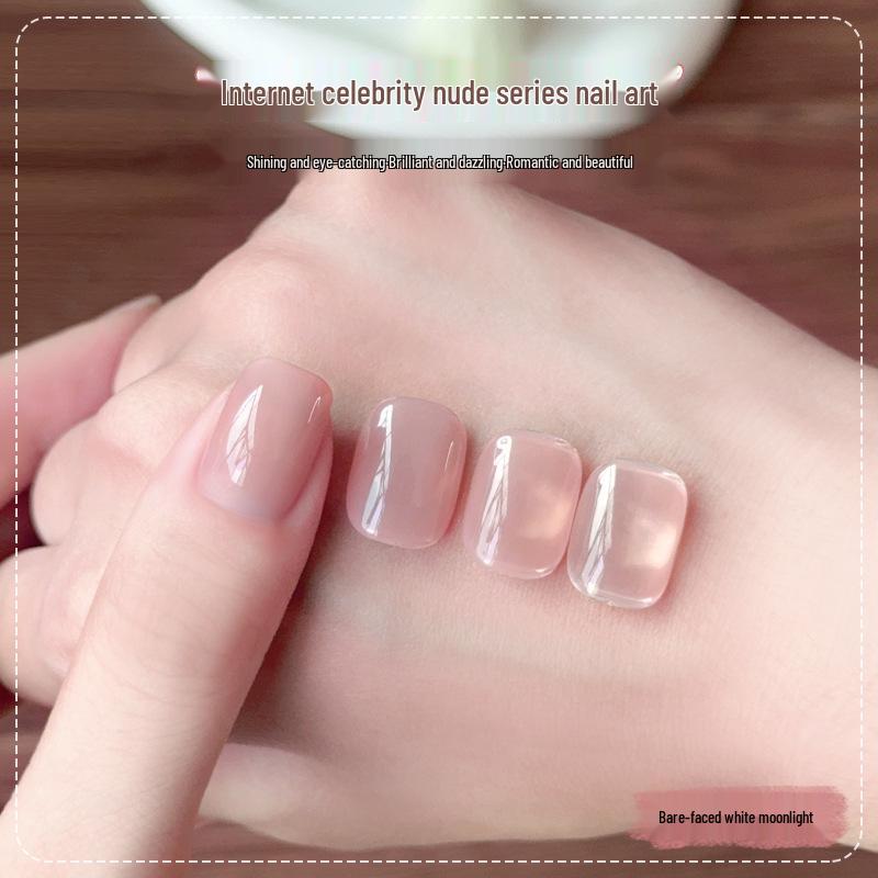 Summer 2025 Ice Transparent Nude Nail Gel Polish - Popular Whitening Jelly Color Series