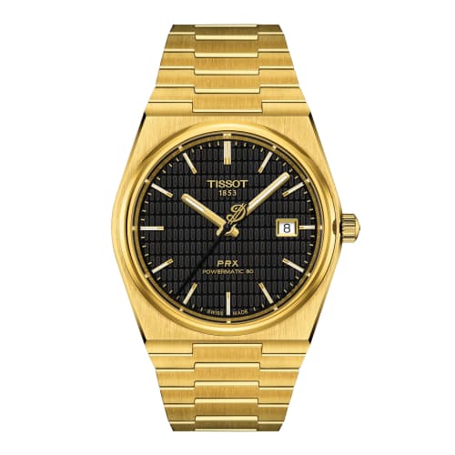 Tissot PRX Powermatic 80 Damian Lillard Special Edition Bracelet with Black Dial, Officially Imported, Men's Watch, Model T1374073305100