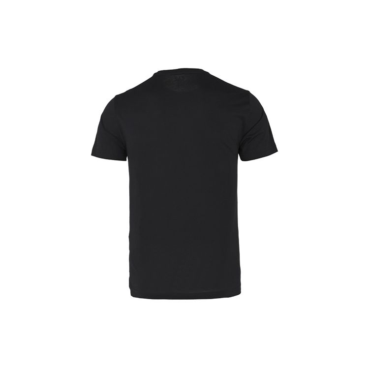 Emporio Armani EA7 Letter And Number Logo Print Crew Neck Short Sleeve T-Shirt Men Tops Black 3HPT81-PJM9Z-1200