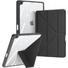 For Apple iPad 10.2 2026/iPad Pro 12.9 11/iPad Air 4 5 Case Detachable Tablet Multiple Stand Angles Clear Back Cover Mini 6