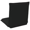 Adjustable Floor Armchair Black Fabric