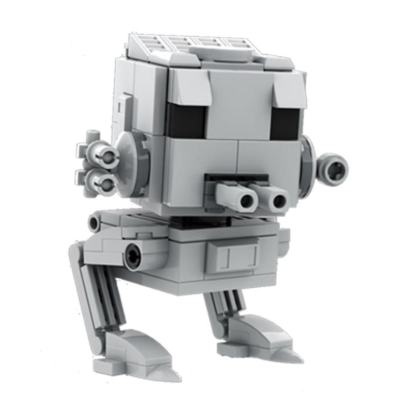 Bricklink MOC Звездные Войны Фигурки Действия Наборы Головы из Кирпичей Дроиды-Убийцы Коллекция Моделей Строительные Блоки Детские Игрушки Подарок