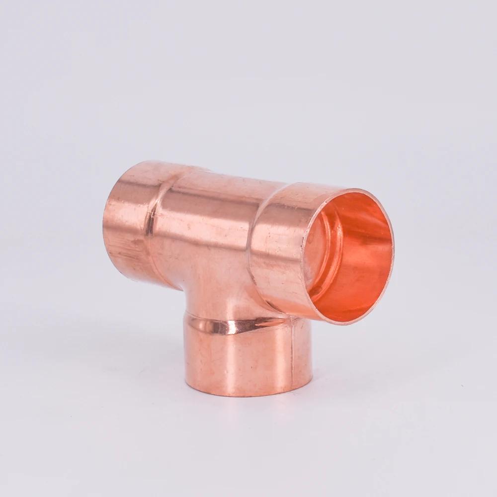 1/4" 3/8" 1/2" 5/8" 8 10 12 15 16 19 22 25-159mm ID Copper End Feed Solder Tee 3 Ways Plumbing Fitting Coupler Air Conditioner