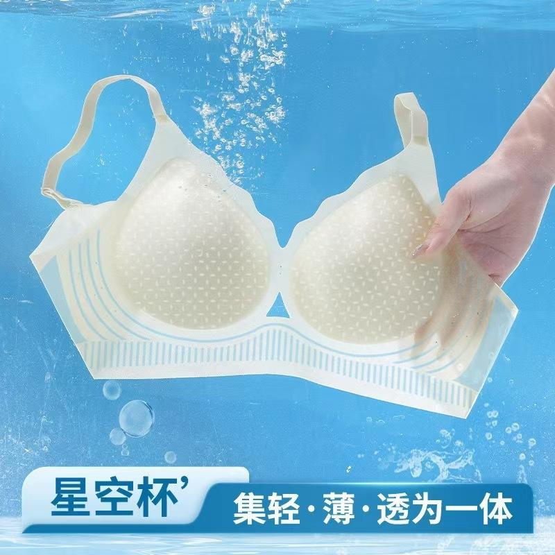 Big Breasts Show Small Cool Feeling, Seamless Underwear for Women, Breathable Without Steel Ring, Closed Breasts, Anti-sagging Gathering