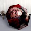 1pc Anime Character Umbrella: Automatic Opening & Closing, Portable 3-Fold Design with Iron Frame, Outdoor, Gift for Fans, Travelers, Daily Use.Q104