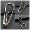Business Style Stainless Steel Men Key Rings Theft-resistant Car Key Chain  Business Gifts
