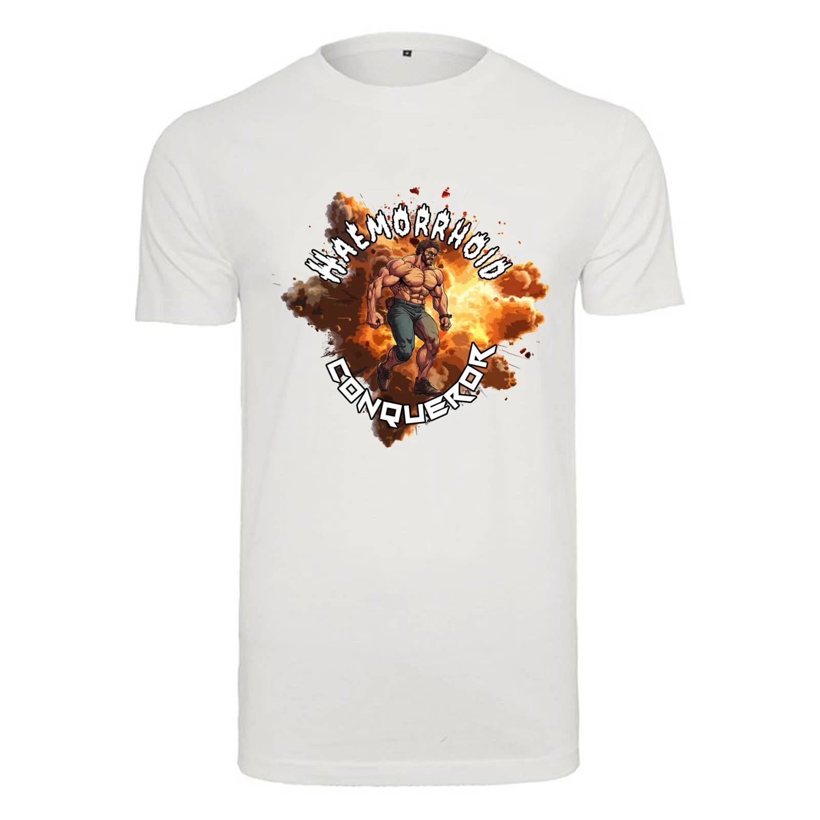 

Unisex T-Shirt-Haemorrhoid Conqueror-Novelty Funny Humour Secret Santa 2XL