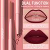 6 sztuk/zestaw konturówka do ust Nude Lip Liner Set wodoodporna matowa szminka o długotrwałym działaniu błyszczyk odporny na rozmazywanie łatwa aplikacja prezent dla każdego rodzaju skóry