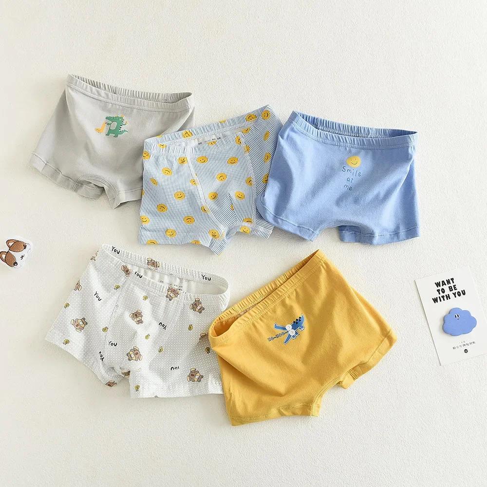 Coke Pear Jungen-Boxershorts aus Baumwolle – Mittelhohe Unterwäsche für Schüler und Kleinkinder