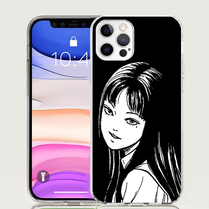Japanese Horror Comic Anime Phone Case for Apple iPhone 17 Air 16 15 Plus 14 + 13 Mini 12 11 Pro Max 7 8 SE 16Max Soft Shell Cov