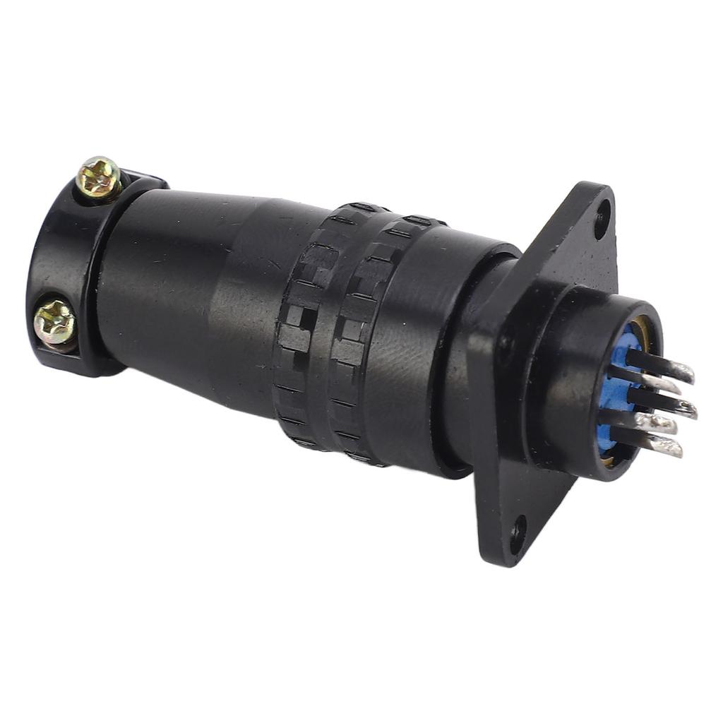 Luftfart Plugg Sokkel 5 Pin Hannplugg Hunnkontakt Messingkontakt AC 400V for Strøm