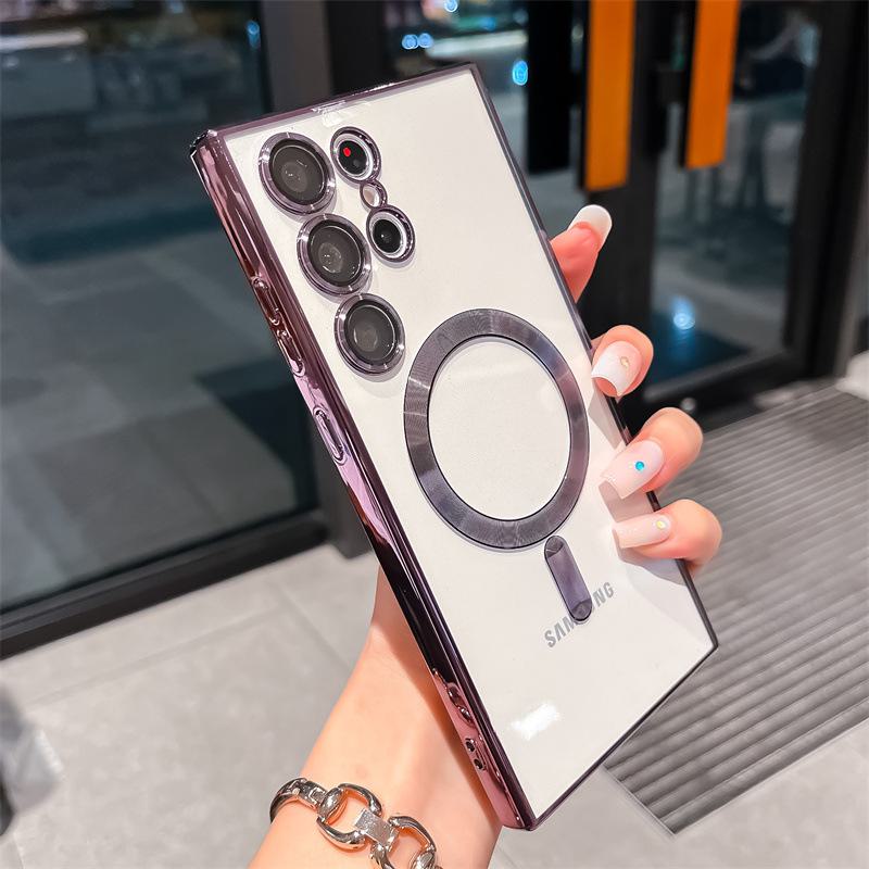 

Высококачественный магнитный силиконовый чехол для Apple 14 Promax с защитой от падений, пленкой для объектива и дизайном Tide. iPhone 13 Pro