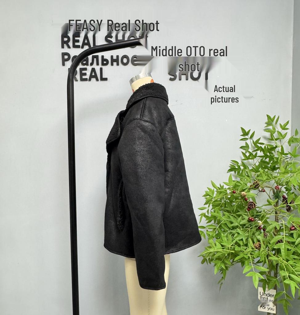 Women's Autumn/Winter Loose Fur-Trimmed Cotton-Padded Jacket