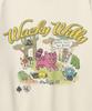 WACKY WILLY Women'S Graphic Regular Fit Sweatshirt Cream