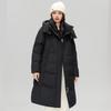 Fengmao Women's Mid-length Down Jacket with Removable Hood
