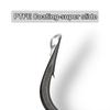 10x Karpfenangeln Ösenhaken Gerade Nadelspitze PTFE-Beschichtung Mikro Widerhaken Kohlenstoffstahl Angelhaken Tackle