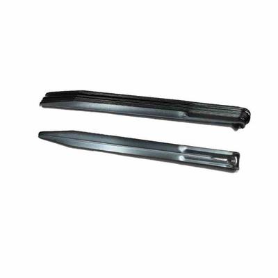 Tent Pegs - BONI-SHOP® - Pack of 10 - Galvanized Metal - 23 Cm - Semi-circular Shape