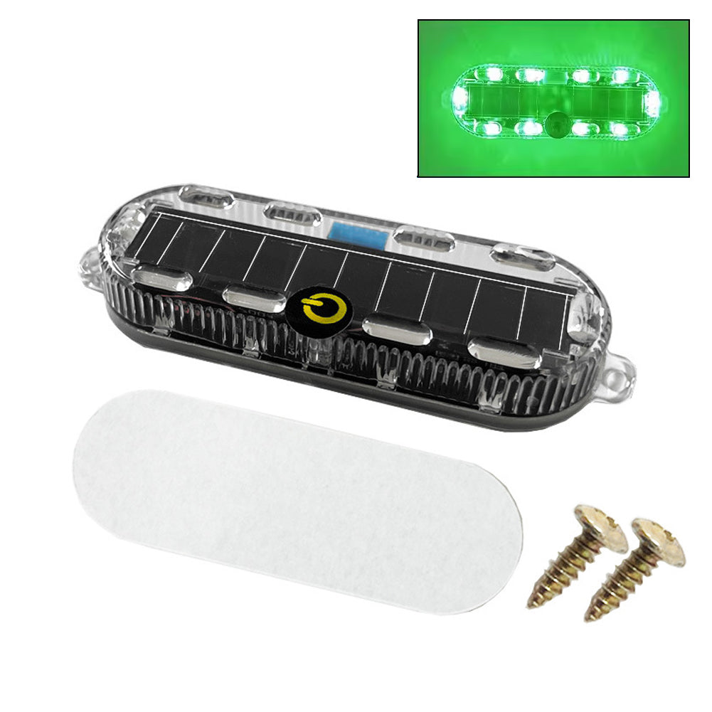 Solar Power Mortorcycle LED Warning Light Car Night Ride Tail Light Anti-rear Strobe Light for Motorcycle Electric Bicycle